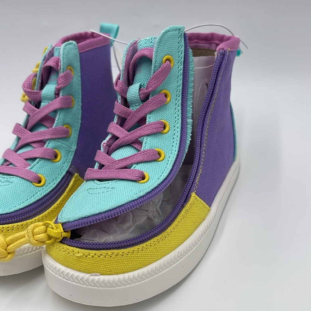 NWT Billy Footwear Haring Essential HighTop Sneakers Purple/Green, Various Sizes - Picture 3 of 6